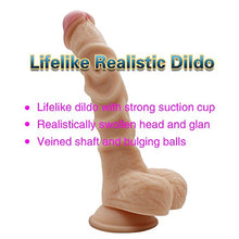 10inch Lifelike Ribbed Penis Dildo with suction cup