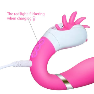Princess Tina Powerful Oral sex  clitoris stimulator and G-spot vibrator- USB rechargeable