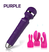 Deluxe Multi-Speed Waterproof G-Spot Vibrators Sex Products with 3 free heads